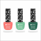 Krayons Cute Super Matte Finish Nail Enamel, Quick Dry, LongLasting, Blossom Peach, Mint Green, Forest Green, 6ml Each (Pack of 3)