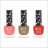 Krayons Cute Super Matte Finish Nail Enamel, Quick Dry, LongLasting, Blossom Peach, Nude Beige, Ruby Red, 6ml Each (Pack of 3)