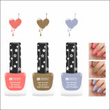 Krayons Cute Super Matte Finish Nail Enamel, Quick Dry, LongLasting, Blossom Peach, Nude Beige, Ice Matte, 6ml Each (Pack of 3)
