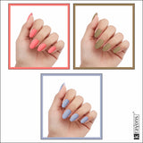 Krayons Cute Super Matte Finish Nail Enamel, Quick Dry, LongLasting, Blossom Peach, Nude Beige, Ice Matte, 6ml Each (Pack of 3)