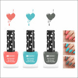 Krayons Cute Super Matte Finish Nail Enamel, Quick Dry, LongLasting, Blossom Peach, Cyan Matte, Charcoal Grey, 6ml Each (Pack of 3)