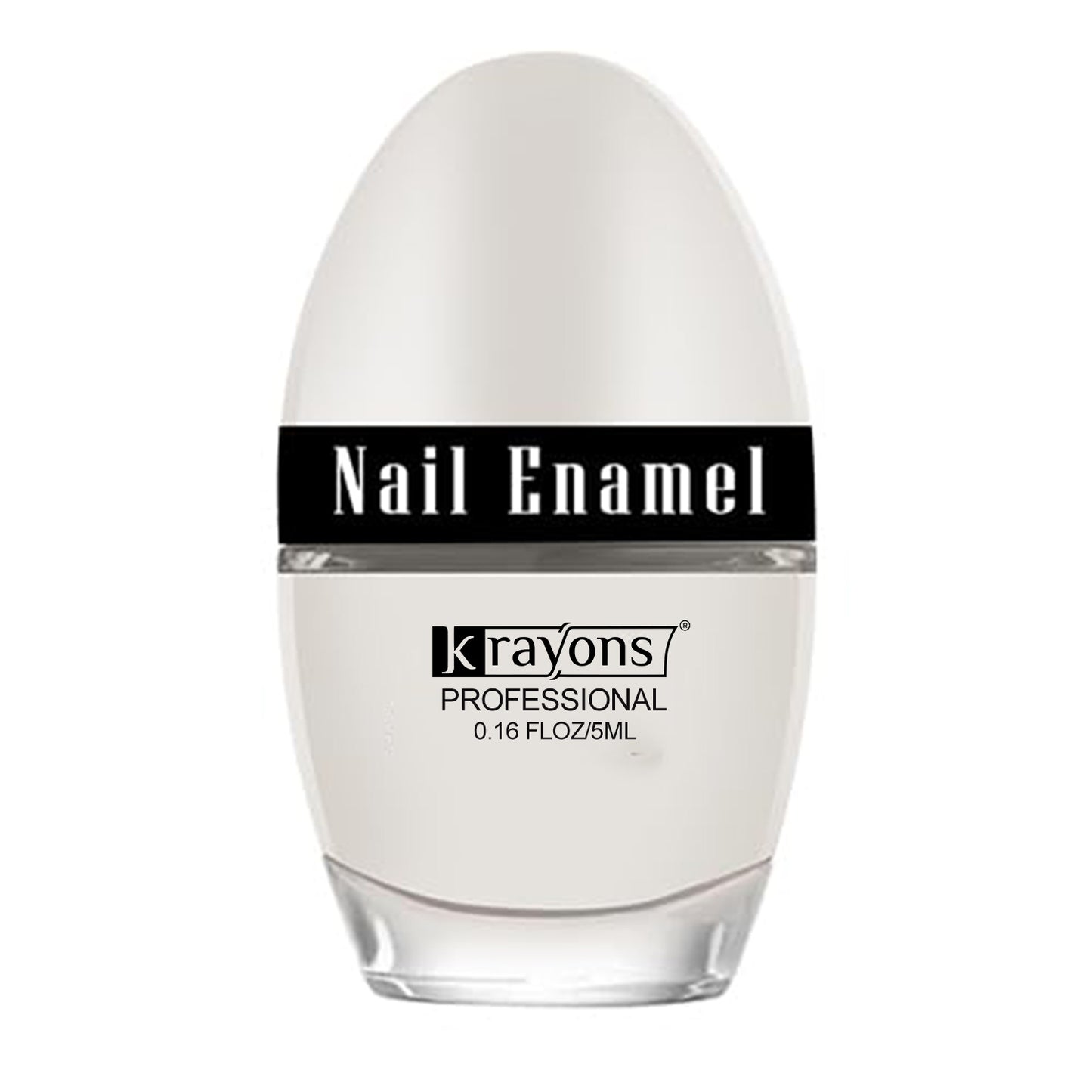 Krayons Professional Glossy Nail Paint, White Snow, 5ml