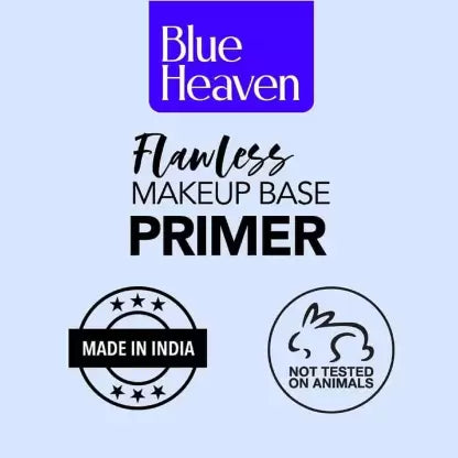 Blue Heaven Flawless Makeup Base Primer For Face Makeup, Oil free, Longlasting, 16gm