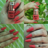 Krayons Crazy Gel Nail Enamel, Coral Peach, Waterproof, Smudgeproof, Longlasting, 8ml