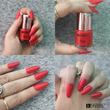 Krayons Crazy Gel Nail Enamel, Waterproof, Longlasting, 8ml Each, Multicolor, Pack of 3 (Romantic Nude, Apple Red, Diamond Green)
