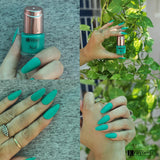 Krayons Crazy Gel Nail Enamel, Waterproof, Longlasting, 8ml Each, Multicolor, Pack of 4 (Romantic Nude, Charcoal Grey, Blue Eyed Girl, Diamond Green)