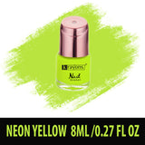 Krayons Crazy Gel Nail Enamel, Waterproof, Longlasting, 8ml Each, Multicolor, Pack of 3 (Neon Orange, Neon Yellow, Blue Eyed Girl)