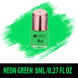 Krayons Crazy Gel Nail Enamel, Neon Green, Waterproof, Smudgeproof, Longlasting, 8ml