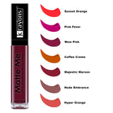 Krayons Matte Me Ultra Smooth Matte Liquid Lip Color, Mask Proof, Waterproof, Longlasting, 5ml (Majestic Maroon)