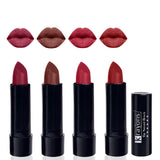 Krayons Cute Pop Matte Lipstick, Waterproof, Longlasting, 3.5gm Each, Pack of 4 (Shocking Pink, Brick Tone, Orange Tango, Signal Red)