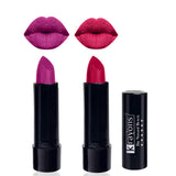 Krayons Cute Pop Matte Lipstick, Waterproof, Longlasting, 3.5gm Each, Pack of 2 (French Rose, Pink Lips)