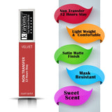 Krayons Power Stay Nontransfer 12hrs Stay Matte Liquid Lipstick, Mask Proof, 4ml Each, Combo, Pack of 2 (Burnt Orange, Red Rush)