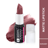 Krayons White Secret Moisturizing Matte lipstick, Waterproof, Long lasting, Moody Maroon, Burgundy, Brick Brown, 4gm Each, Combo (Pack of 3)
