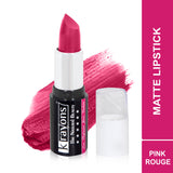 Krayons White Secret Moisturizing Matte lipstick, Waterproof, Long lasting, Pink Rouge, Haze Nude, 4gm Each, Combo (Pack of 2)