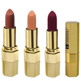 Krayons Desire Matte Lipstick, Highly Pigmented, Longlasting, 3.5g Each, Combo, Pack of 3 (Caramel Brown, Nude Caramel, Cherry Love)