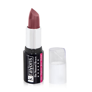 Krayons White Secret Moisturizing Matte lipstick, Waterproof, Long lasting, Burgundy, 4gm