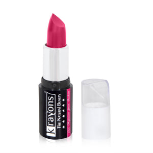 Krayons White Secret Moisturizing Matte lipstick, Waterproof, Long lasting, Pink Rouge, 4gm