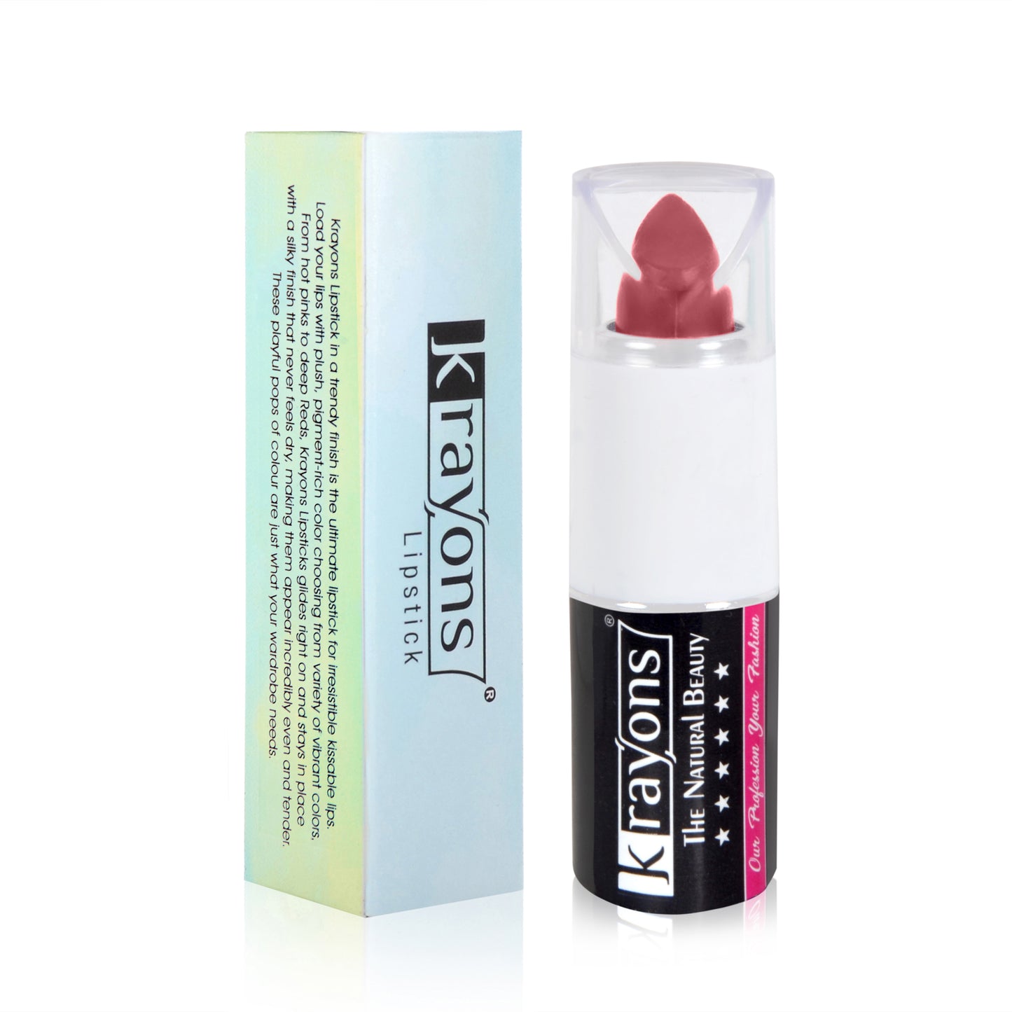 Krayons White Secret Moisturizing Matte lipstick, Waterproof, Long lasting, Haze Nude, 4gm