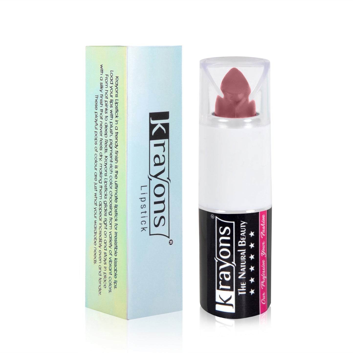 Krayons White Secret Moisturizing Matte lipstick, Waterproof, Long lasting, Burgundy, 4gm
