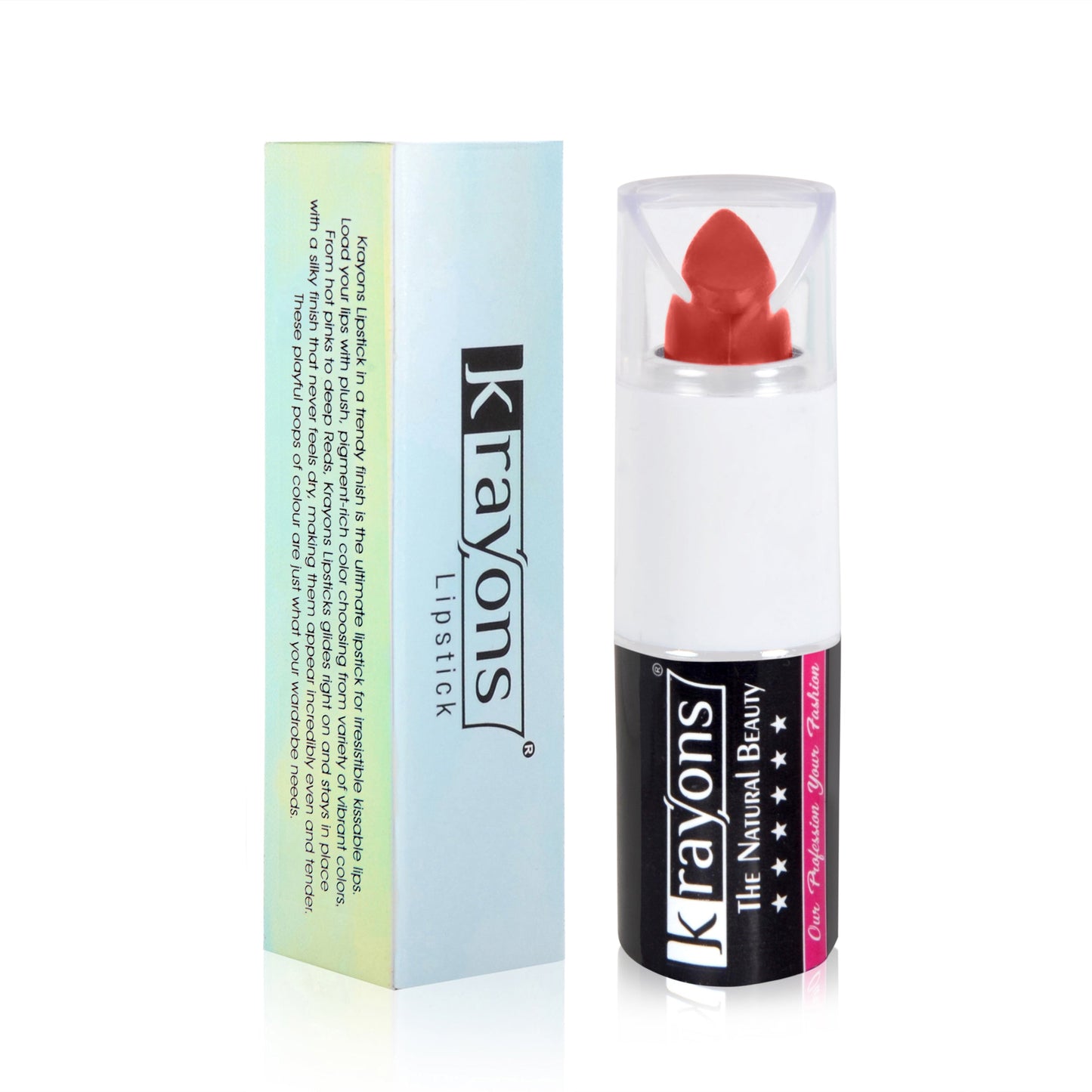 Krayons White Secret Moisturizing Matte lipstick, Waterproof, Long lasting, Coral Nude, Blush Pink, 4gm Each, Combo (Pack of 2)
