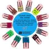 Krayons ColorMe Crazy Gel Nail Enamel, Transparent Top Coat, Waterproof, Smudgeproof, Longlasting, 8ml