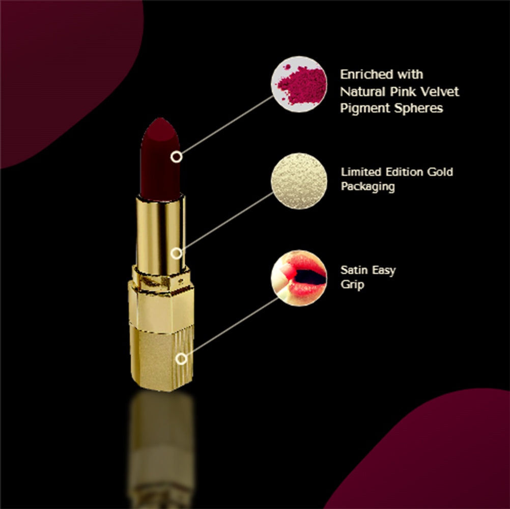 Krayons Desire Matte Lipstick, Highly Pigmented, Longlasting, 3.5g (Cherry Love)