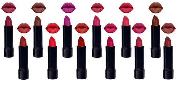 Krayons Cute  Matte Lipstick, Waterproof, Longlasting, 3.5gm Each, Multicolor (Pack of 12)