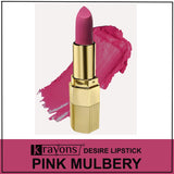 Krayons Desire Lipstick, Highly Pigmented, Longlasting, 3.5g Each, Combo, Pack of 3 (Caramel Brown, Pink Mulbery, Magic Pink)